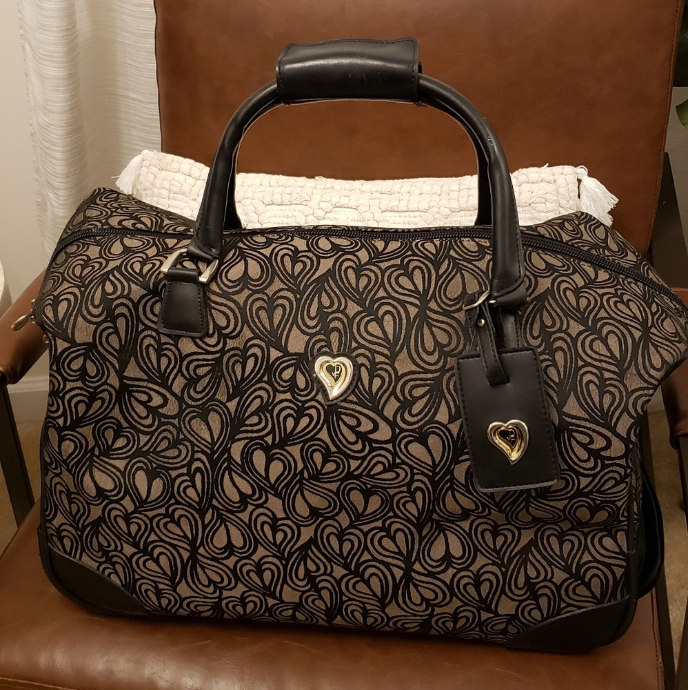 DVF Diane Von Furstenberg Hearts Travel Bag with Wheels